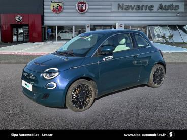 SPOTICAR Fiat 500 E 118 Ch La Prima By Bocelli Occasion - Citadine Electrique Ocean Green - Lescar - 1203910327_1