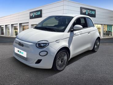 SPOTICAR Fiat 500 E 118 Ch Icone Occasion - Citadine Electrique Snow - Macon - 1203951912_1