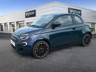 SPOTICAR Fiat 500 E 118ch Icone Plus Occasion - Citadine Electrique Ocean Green Métal - Orange - 1203961218_1