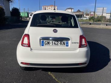 SPOTICAR Fiat 500 1.0 70ch Bsg S&s Occasion - Citadine Hybride Blanc - Brive - 1203961947_2