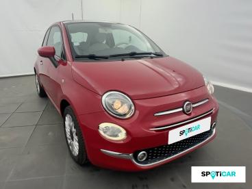 SPOTICAR Fiat 500 1.2 8v 69ch Lounge Occasion - Citadine Essence Pasodoble Red Pastel - Albertville - 1203965036_3