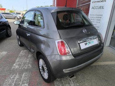 SPOTICAR Fiat 500 1.2 8v 69ch Lounge Occasion - Citadine Essence Coloris Métal Electroclash Grey - Ploemeur - 1203972616_4