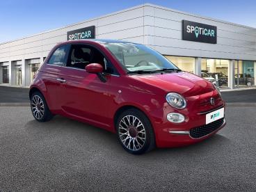 SPOTICAR Fiat 500 1.0 70ch Bsg S&s (red) Occasion - Citadine Hybride Pasodoble Red Pastel - Courrieres - 1203981994_1