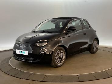 SPOTICAR Fiat 500 C E 118 Ch Nouvelle 500 Occasion - Citadine Electrique Onyx Black - Carrieres-sous-poissy - 1203992967_1