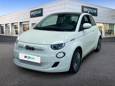 SPOTICAR Fiat 500 3+1 E 118 Ch Icone Occasion - Citadine Electrique White - Lyon - 1204008088_1