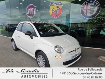 SPOTICAR Fiat 500 1.2 8v 69ch Pop Occasion - Citadine Essence Coloris Pastel Bossa Nova White - Saint-georges-des-coteaux - 1204009109_1
