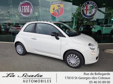 SPOTICAR Fiat 500 1.2 8v 69ch Pop Occasion - Citadine Essence Coloris Pastel Bossa Nova White - Saint-georges-des-coteaux - 1204009109_2