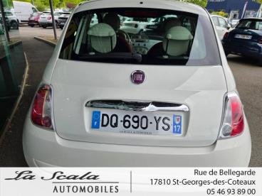 SPOTICAR Fiat 500 1.2 8v 69ch Pop Occasion - Citadine Essence Coloris Pastel Bossa Nova White - Saint-georges-des-coteaux - 1204009109_3