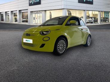 SPOTICAR Fiat 500 E 95ch Occasion - Citadine Electrique Jaune - Brest - 1204010012_1