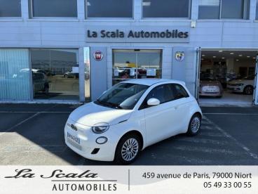 SPOTICAR Fiat 500 E 118ch My23 Occasion - Citadine Electrique Blanc - Niort - 1204027781_1