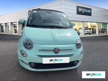 SPOTICAR Fiat 500 C 1.2 69 Ch Eco Pack Lounge Occasion - Citadine Essence Vert - Nice - 1204043364_2