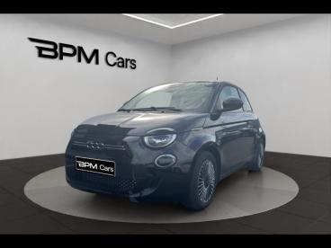 SPOTICAR Fiat 500 E 118ch Icone Occasion - Citadine Electrique Onyx Black Pastel - Reze - 1204051248_1