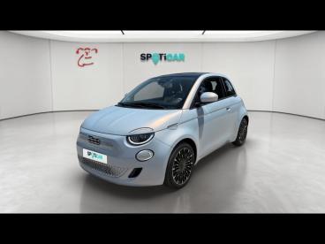 SPOTICAR Fiat 500 E 118ch Icone Occasion - Citadine Electrique Celestial Blue Tri-couche - Aix En Provence - 1204053719_1