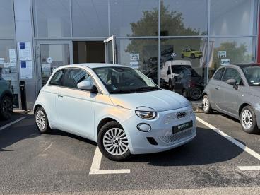 SPOTICAR Fiat 500 E 118ch Pack Confort My23 Occasion - Citadine Electrique Celestial Blue Tri-couche - Chambourcy - 1204087033_1