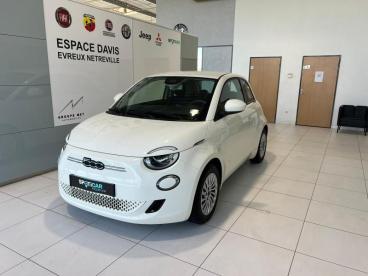 SPOTICAR Fiat 500 E 95ch Action Occasion - Citadine Electrique Blanc - Evreux - 1204138908_1