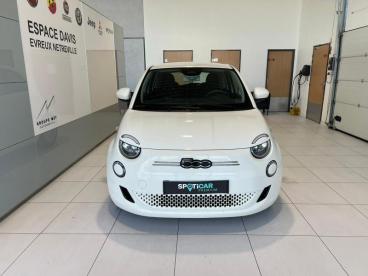 SPOTICAR Fiat 500 E 95ch Action Occasion - Citadine Electrique Blanc - Evreux - 1204138908_2