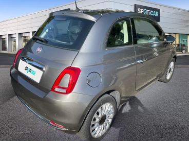 SPOTICAR Fiat 500 1.2 8v 69ch Lounge Occasion - Citadine Essence Electroclash Grey Métal - Le Pontet - 1204141165_5