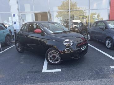 SPOTICAR Fiat 500 E 118ch (red) My23 Occasion - Citadine Electrique Onyx Black Pastel - Chambourcy - 1204141358_1