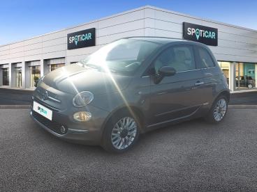 SPOTICAR Fiat 500 1.2 8v 69ch Lounge Occasion - Citadine Essence Coloris Métal Groove Metal Grey - Le Pontet - 1204148898_1