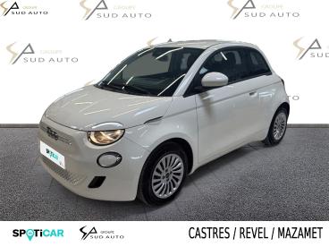 SPOTICAR Fiat 500 E 95 Ch Action Occasion - Citadine Electrique Blanc - Castres - 1204190756_1