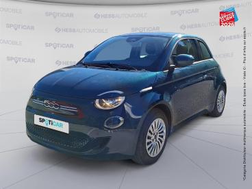 SPOTICAR Fiat 500 E 118ch My23 Occasion - Citadine Electrique Ocean Green Métal - Franois - 1204192227_1