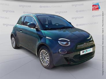 SPOTICAR Fiat 500 E 118ch My23 Occasion - Citadine Electrique Ocean Green Métal - Franois - 1204192227_3