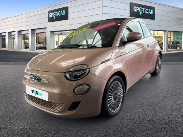 SPOTICAR Fiat 500 500c E 95ch Pack Confort My23 Occasion - Citadine Electrique Rose Gold Métal - Dizy - 1203462385_1