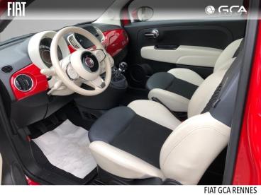 SPOTICAR Fiat 500 500c 1.0 70ch Bsg S&s Dolcevita Occasion - Citadine Hybride Pasodoble Red Pastel - Cesson-sevigne - 1203811822_5