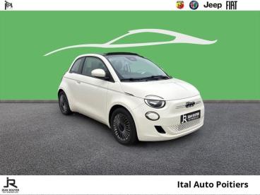 SPOTICAR Fiat 500 500c E 118ch Icone Occasion - Citadine Electrique Blanc - Poitiers - 1203949606_3
