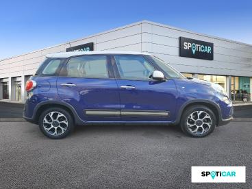 SPOTICAR Fiat 500l 1.3 Jtd 95ch Trekking Popstar + Gps/radar Ar Occasion - Monospace Diesel Bleu Venezia / Toit Blanc - Chambray Les Tours - 1203711492_4
