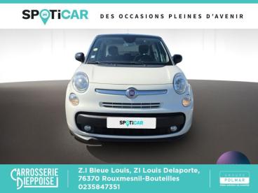 SPOTICAR Fiat 500l 1.6 Multijet 16v 120ch S&s Lounge Occasion - Monospace Diesel Gelato Blanc/toit Noir - Rouxmesnil-bouteilles - 1203973000_2