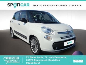 SPOTICAR Fiat 500l 1.6 Multijet 16v 120ch S&s Lounge Occasion - Monospace Diesel Gelato Blanc/toit Noir - Rouxmesnil-bouteilles - 1203973000_3