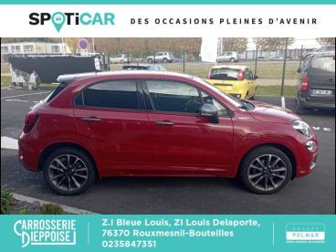 SPOTICAR Fiat 500x 1.5 Firefly Turbo 130ch S/s Hybrid Sport Dct7 Occasion - Suv-4x4 Hybride Rouge Passione Pastel - Rouxmesnil-bouteilles - 1203742524_4