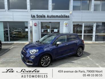 SPOTICAR Fiat 500x 1.0 Firefly Turbo T3 120ch Sport Occasion - Suv-4x4 Essence Bleu Italia Métallisé - Niort - 1203991367_1
