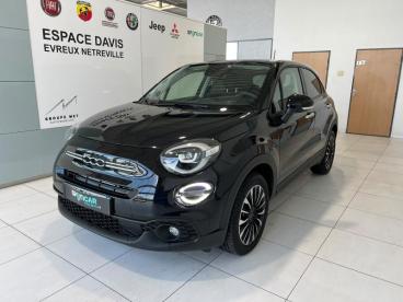 SPOTICAR Fiat 500x 1.5 Firefly Turbo 130ch S/s Hybrid Dct7 Occasion - Suv-4x4 Hybride Noir Cinema Pastel - Evreux - 1204076066_1