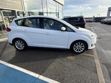 SPOTICAR Ford C-max 1.0 Ecoboost 125 Stop&start Titanium Occasion - Monospace Essence Blanc Glacier - Brest - 1203767613_2