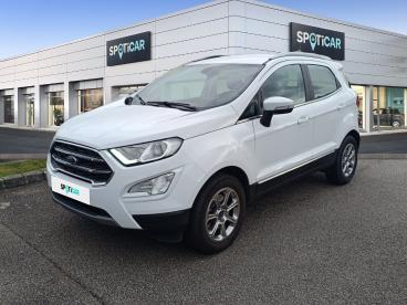 SPOTICAR Ford Ecosport 1.0 Ecoboost 125 Titanium // Gps + Radar De Recul Occasion - Suv-4x4 Essence Blanc Glacier - Limoges - 1203894639_1