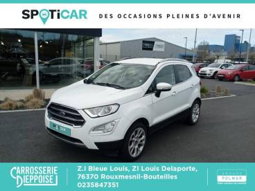 SPOTICAR Ford Ecosport 1.5 Ecoblue 125ch Titanium 4x2 Occasion - Suv-4x4 Diesel Blanc Glacier - Rouxmesnil-bouteilles - 1203916891_1