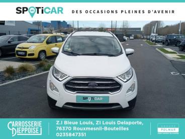SPOTICAR Ford Ecosport 1.5 Ecoblue 125ch Titanium 4x2 Occasion - Suv-4x4 Diesel Blanc Glacier - Rouxmesnil-bouteilles - 1203916891_2