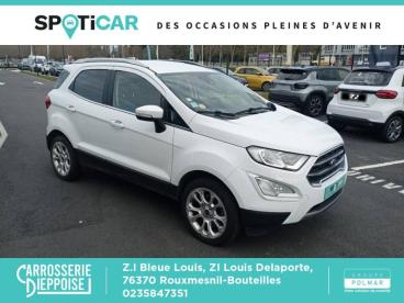 SPOTICAR Ford Ecosport 1.5 Ecoblue 125ch Titanium 4x2 Occasion - Suv-4x4 Diesel Blanc Glacier - Rouxmesnil-bouteilles - 1203916891_3