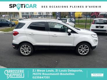 SPOTICAR Ford Ecosport 1.5 Ecoblue 125ch Titanium 4x2 Occasion - Suv-4x4 Diesel Blanc Glacier - Rouxmesnil-bouteilles - 1203916891_4