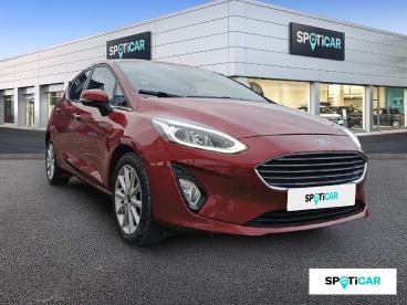 SPOTICAR Ford Fiesta 1.0 Ecoboost 100 Ch S&s Bvm6 Titanium Occasion - Citadine Essence Rouge - Noidans Les Vesoul - 1203772694_3