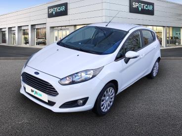SPOTICAR Ford Fiesta 1.25 60ch Edition 5p Occasion - Citadine Essence Blanc Glacier - Morlaix Cedex - 1203778391_1