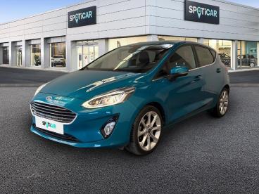 SPOTICAR Ford Fiesta 1.0 Ecoboost 100ch Stop&start Trend 5p Occasion - Citadine Essence Bleu Impact - Bollene - 1203946099_1