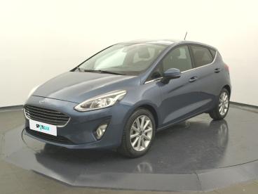 SPOTICAR Ford Fiesta 1.0 Ecoboost 100 Ch S&s Bvm6 Titanium Occasion - Citadine Essence Bleu - Angers - 1203958554_1