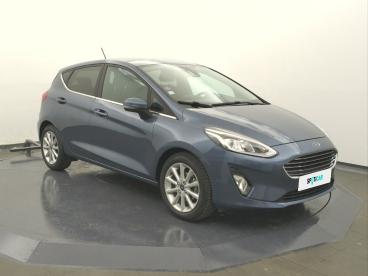 SPOTICAR Ford Fiesta 1.0 Ecoboost 100 Ch S&s Bvm6 Titanium Occasion - Citadine Essence Bleu - Angers - 1203958554_3