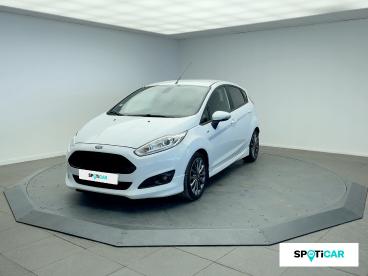 SPOTICAR Ford Fiesta 1.0 Ecoboost 100 S&s St-line Occasion - Citadine Essence Blanc - Tarbes - 1203984596_1