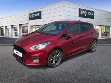 SPOTICAR Ford Fiesta 1.0 Ecoboost 95ch St-line (type 09-20)  5 Portes Occasion - Citadine Essence Rouge - Chateaubriant - 1204000189_1