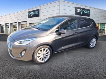 SPOTICAR Ford Fiesta 1.0 Ecoboost 100 Ch S&s Bvm6 Titanium Occasion - Citadine Essence Gris Fonce - Varennes Les Macon - 1204060404_1