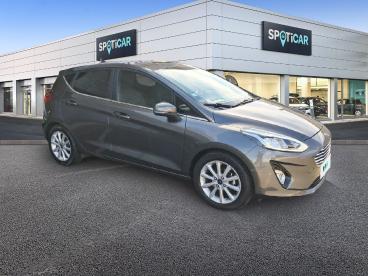 SPOTICAR Ford Fiesta 1.0 Ecoboost 100 Ch S&s Bvm6 Titanium Occasion - Citadine Essence Gris Fonce - Varennes Les Macon - 1204060404_3